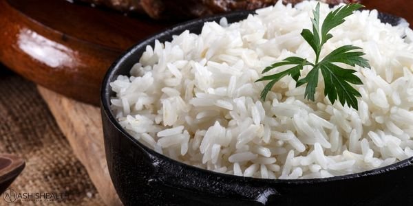 fiber and nutrients in white rice